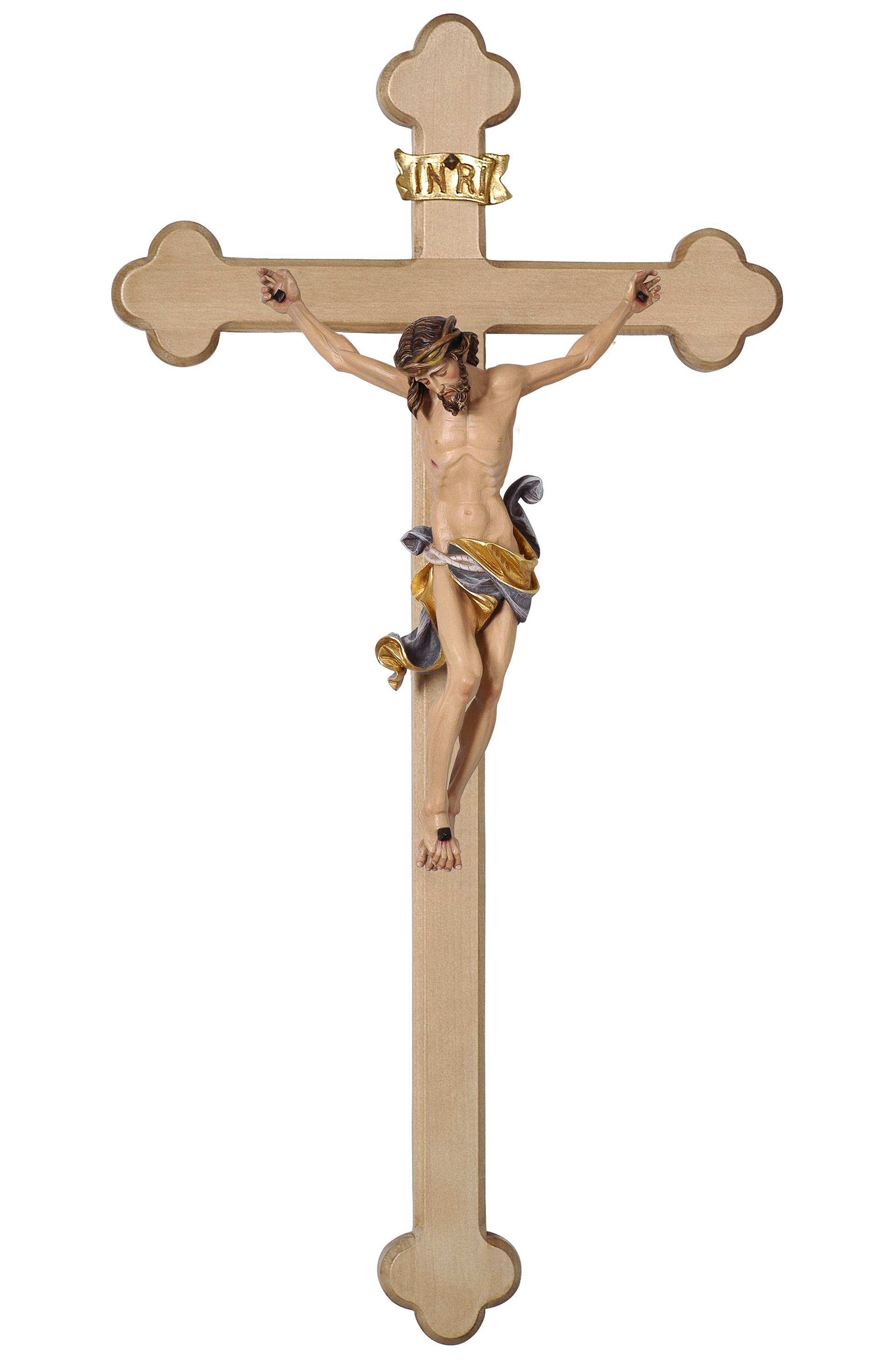 Kruzifix Kreuz Von San Benedetto Gold Emaille Rot CM 20 Exorzist Exorzismus