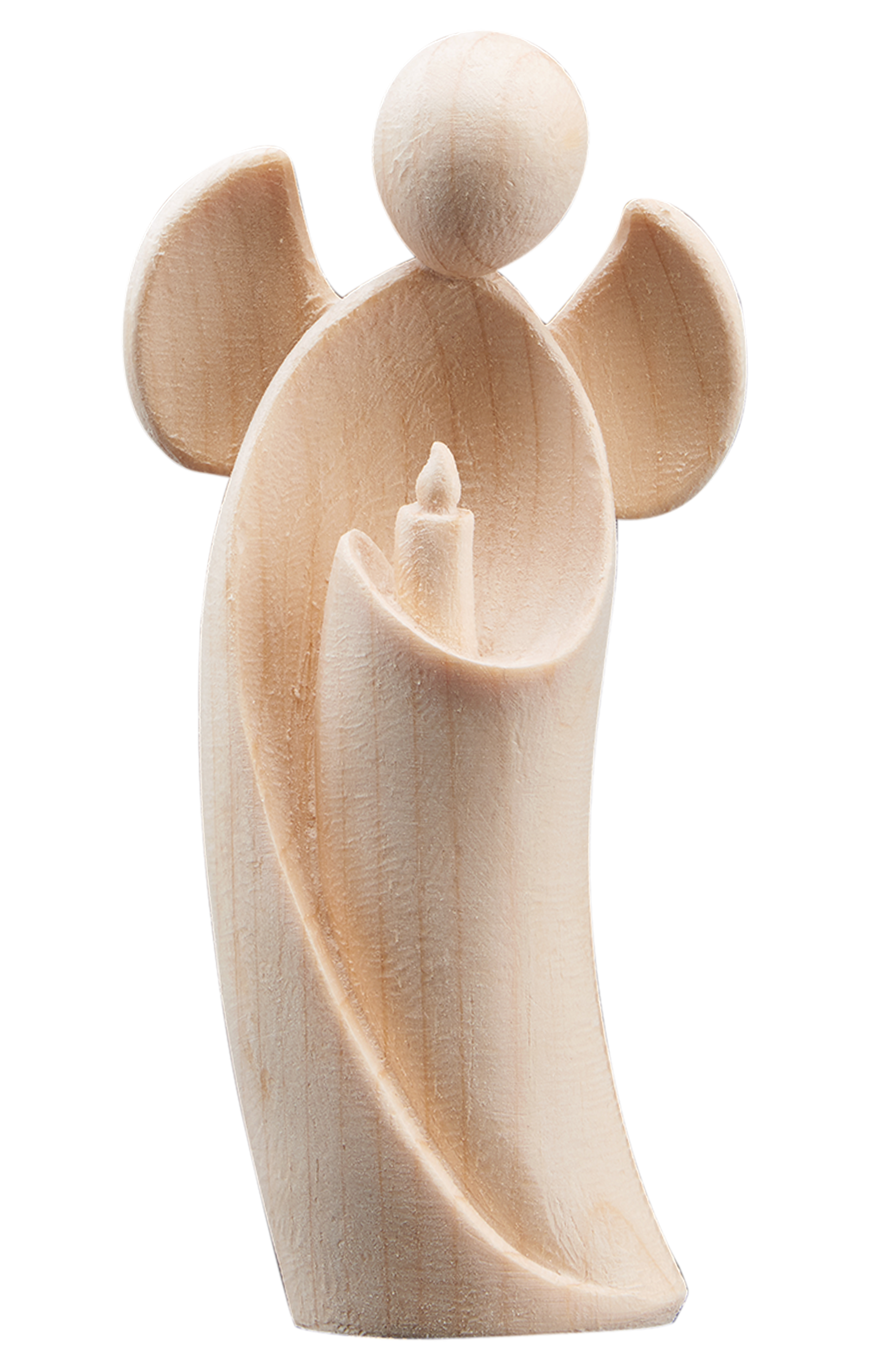 Engel Amore mit Kerze Zirbelholz