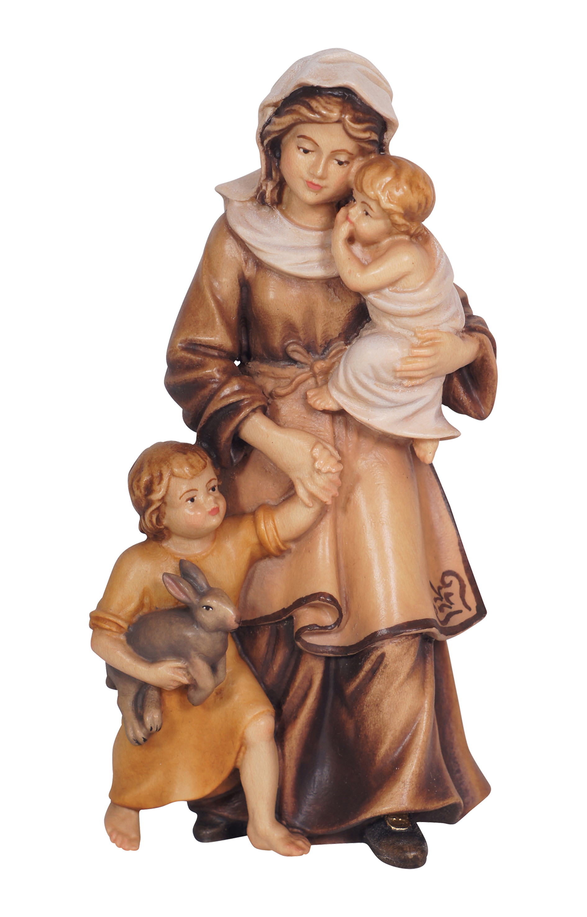 Mahlknecht Krippe Hirtin mit Kinder