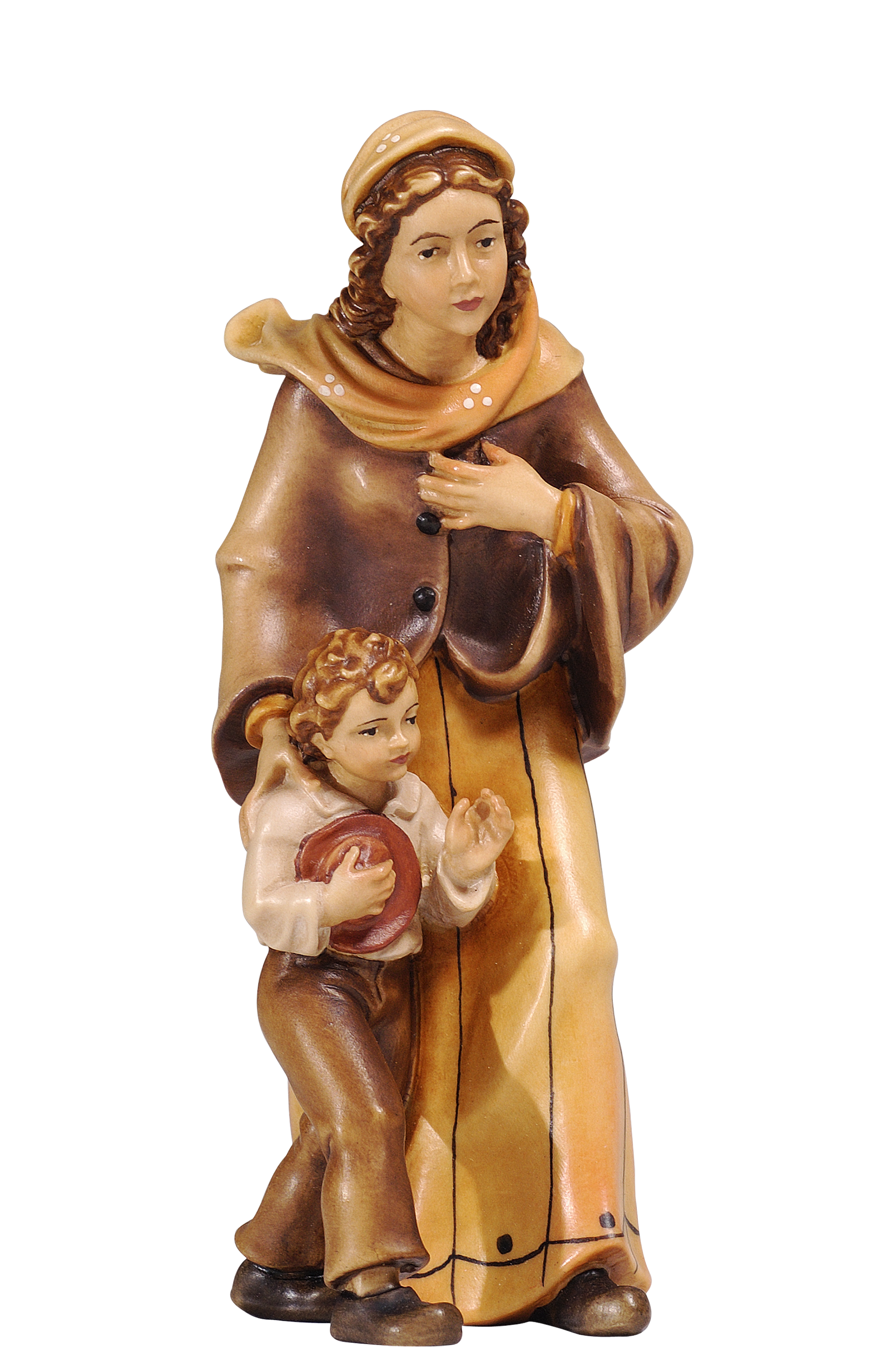 Kostner Krippe Hirtin mit Bub