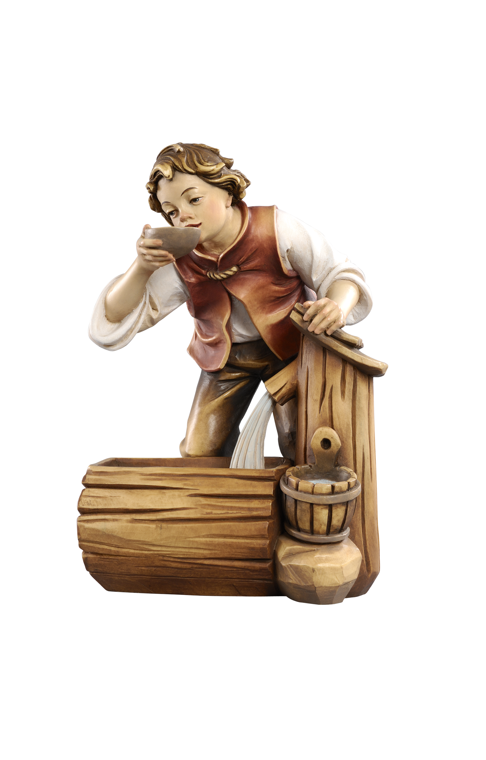 Rainell Krippe Bub am Wassertrog