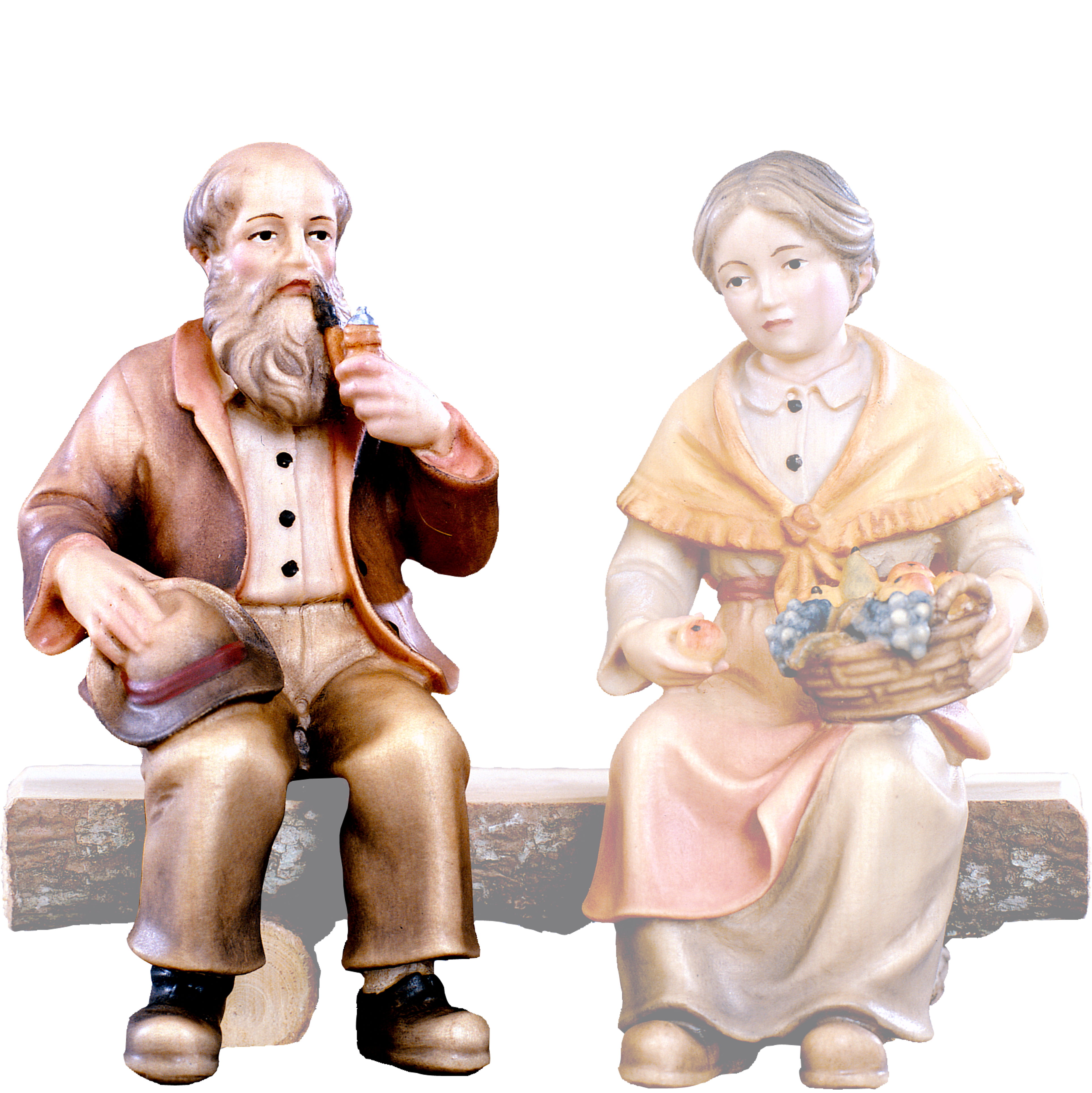 Opa sitzend Heimat Krippe