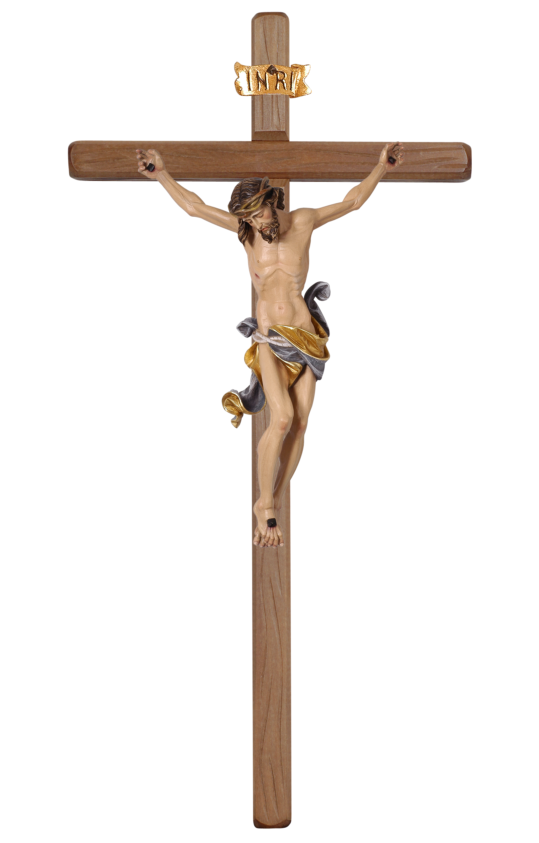 Kruzifix Kreuz Von San Benedetto Gold Emaille Rot CM 20 Exorzist Exorzismus