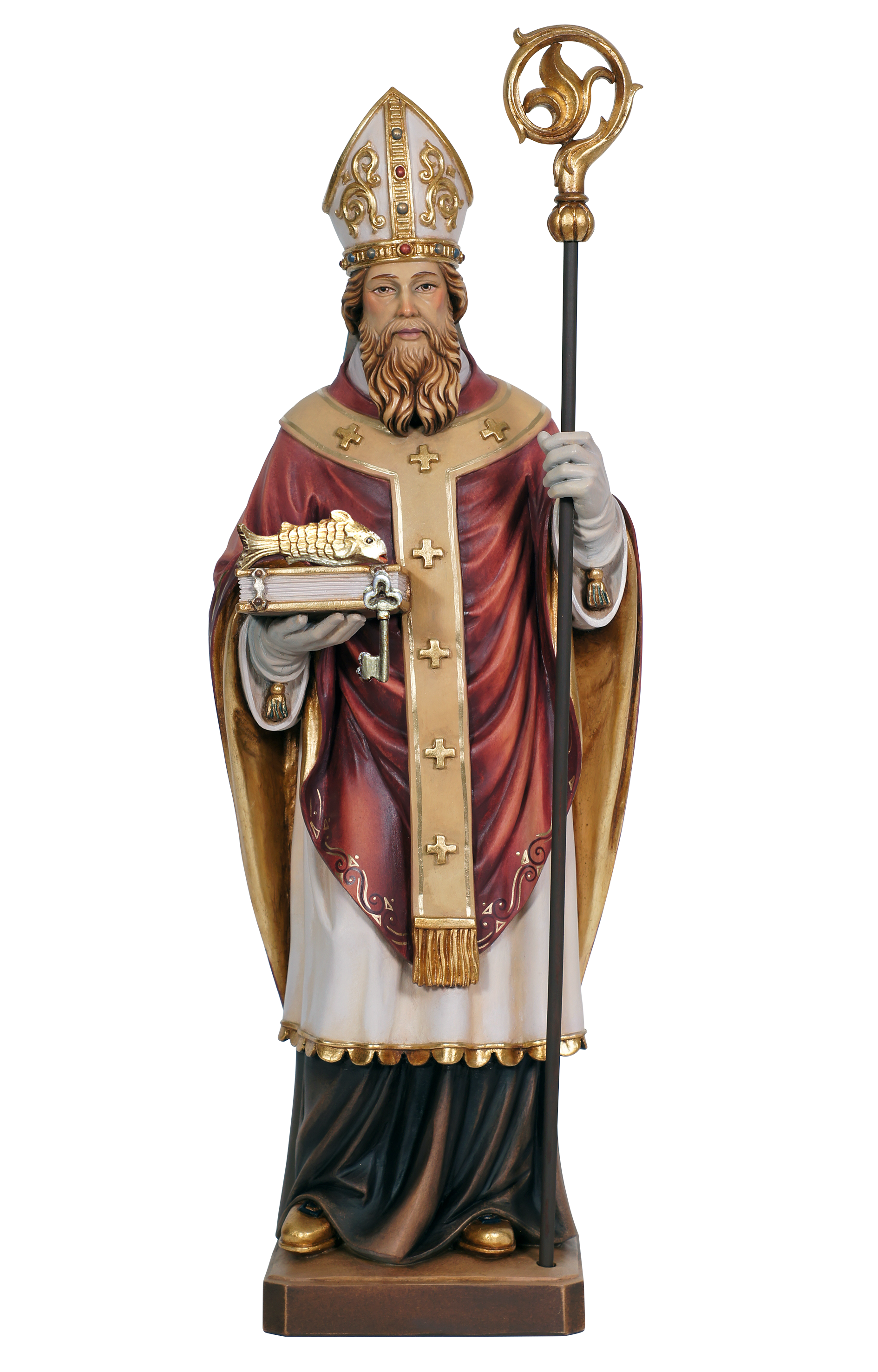 Hl. Benno mit Fisch und Schlüssel