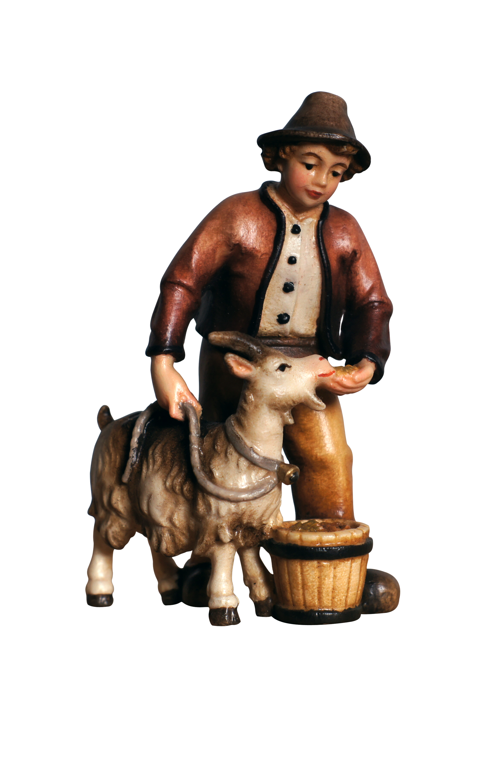 Kostner Krippe Junge mit Ziege