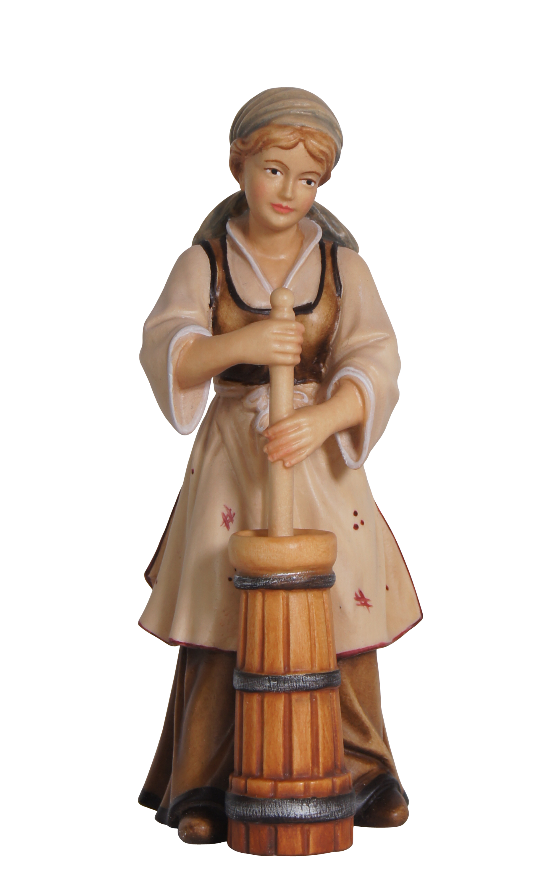 Heimatland Krippe Hirtin mit Butterfass