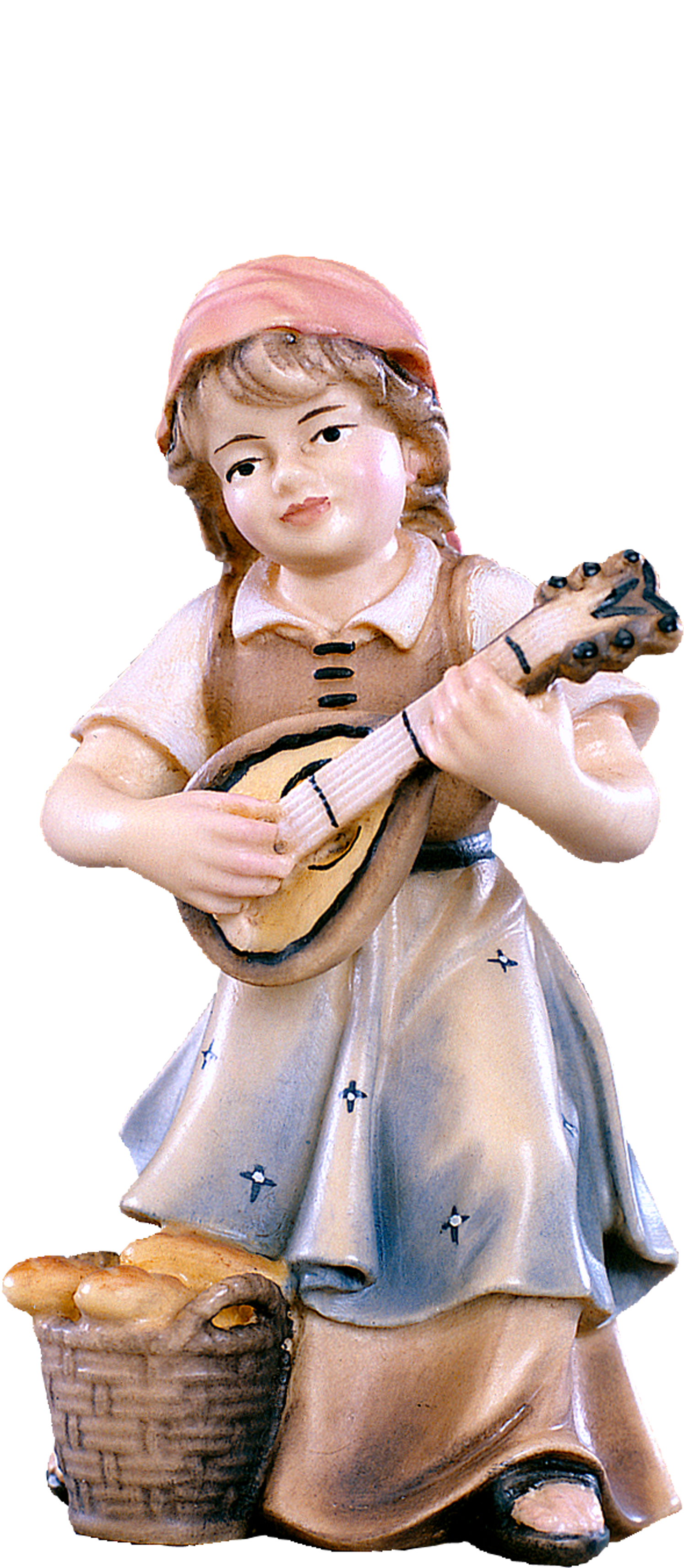 Mädchen mit Mandoline Heimat Krippe