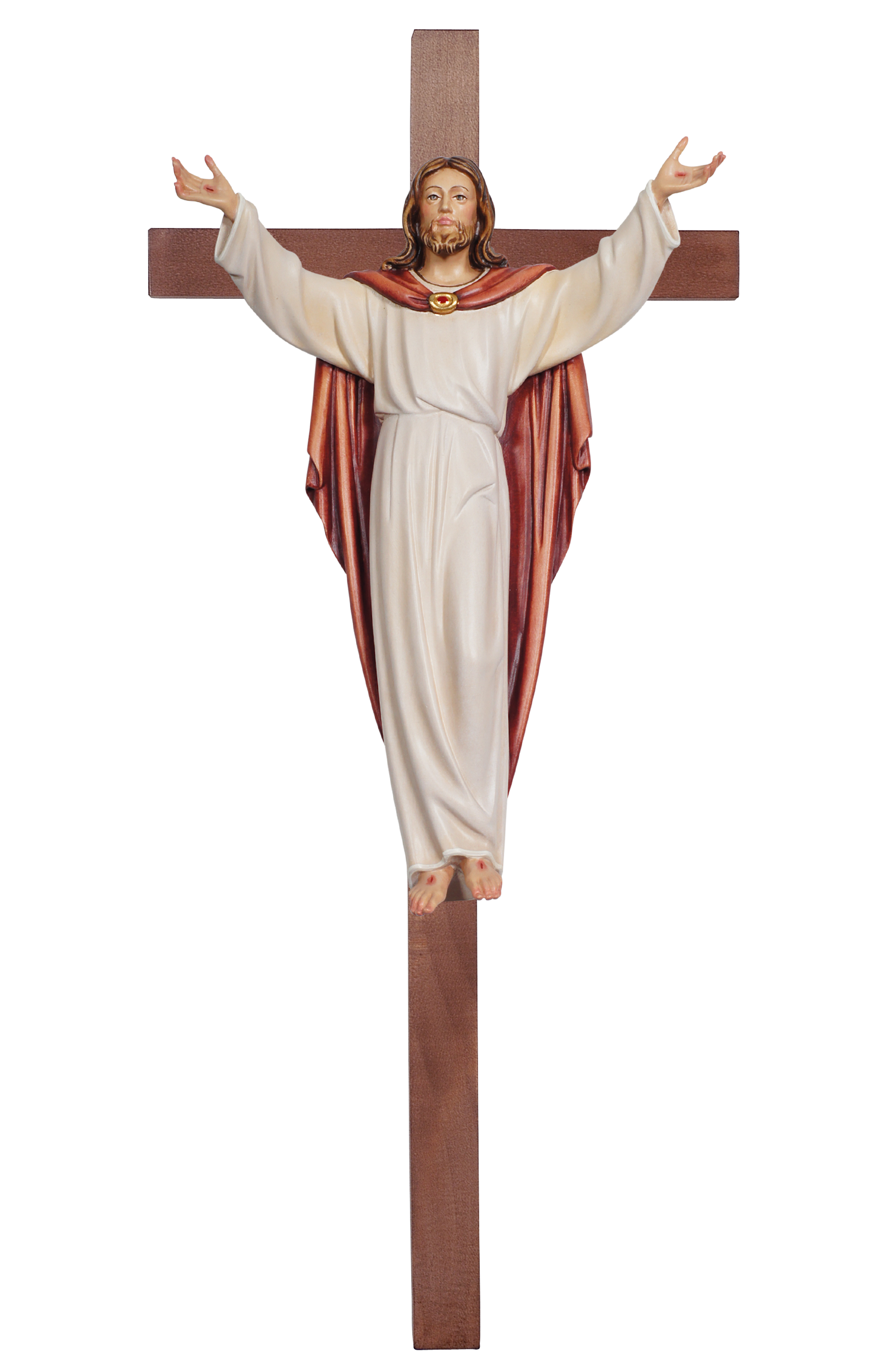 Auferstandener Christus auf Balken gerade