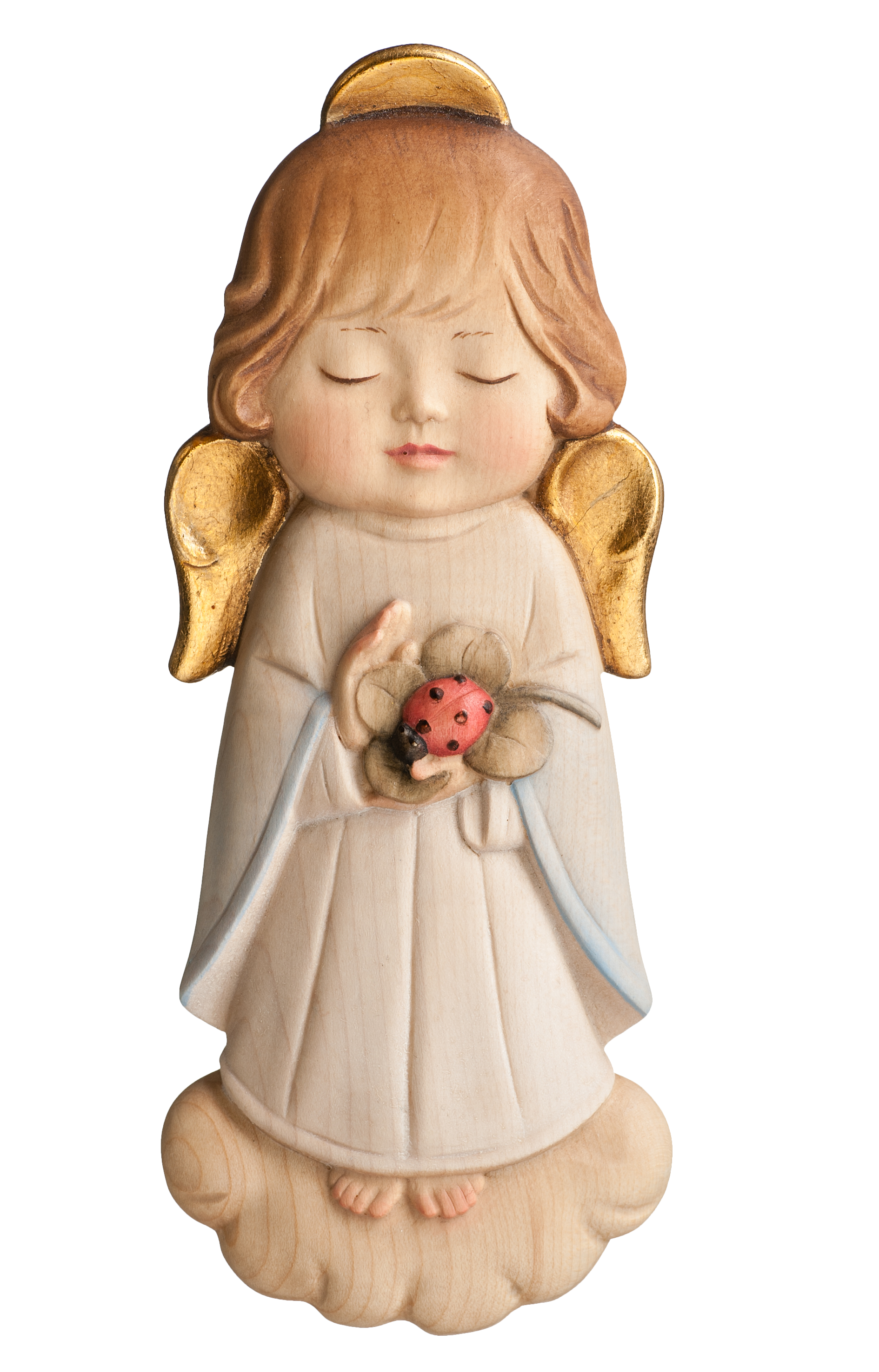 Schutzengel mit Maikäfer blau