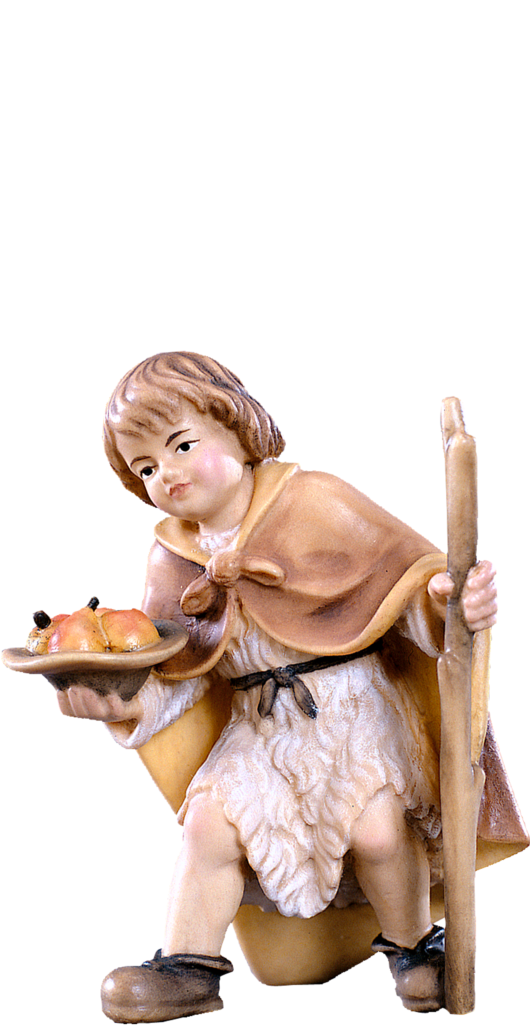 Junge mit Früchten Heimat Krippe