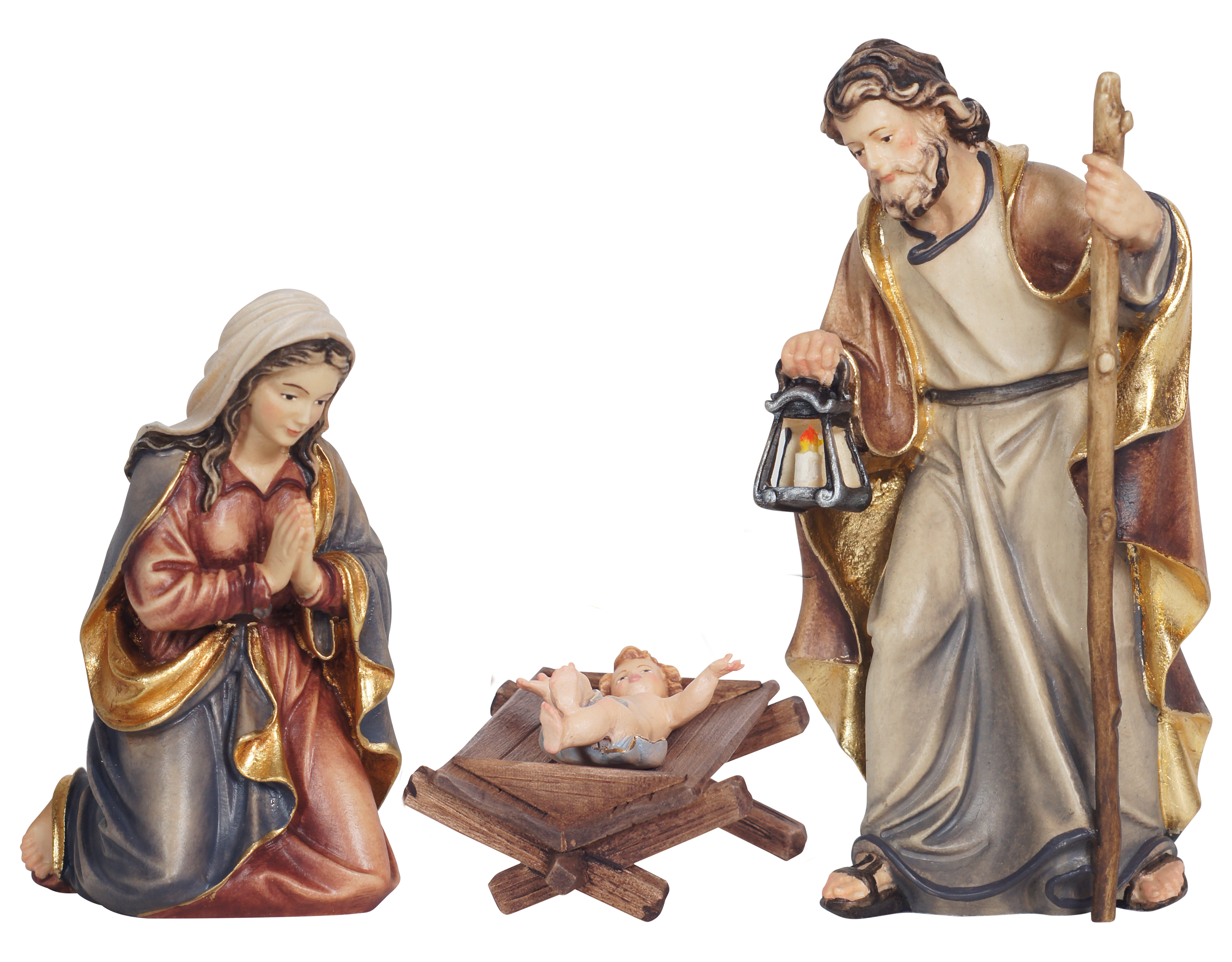 Mahlknecht Krippe Hl.Fam.Jesuk.+Holzw.