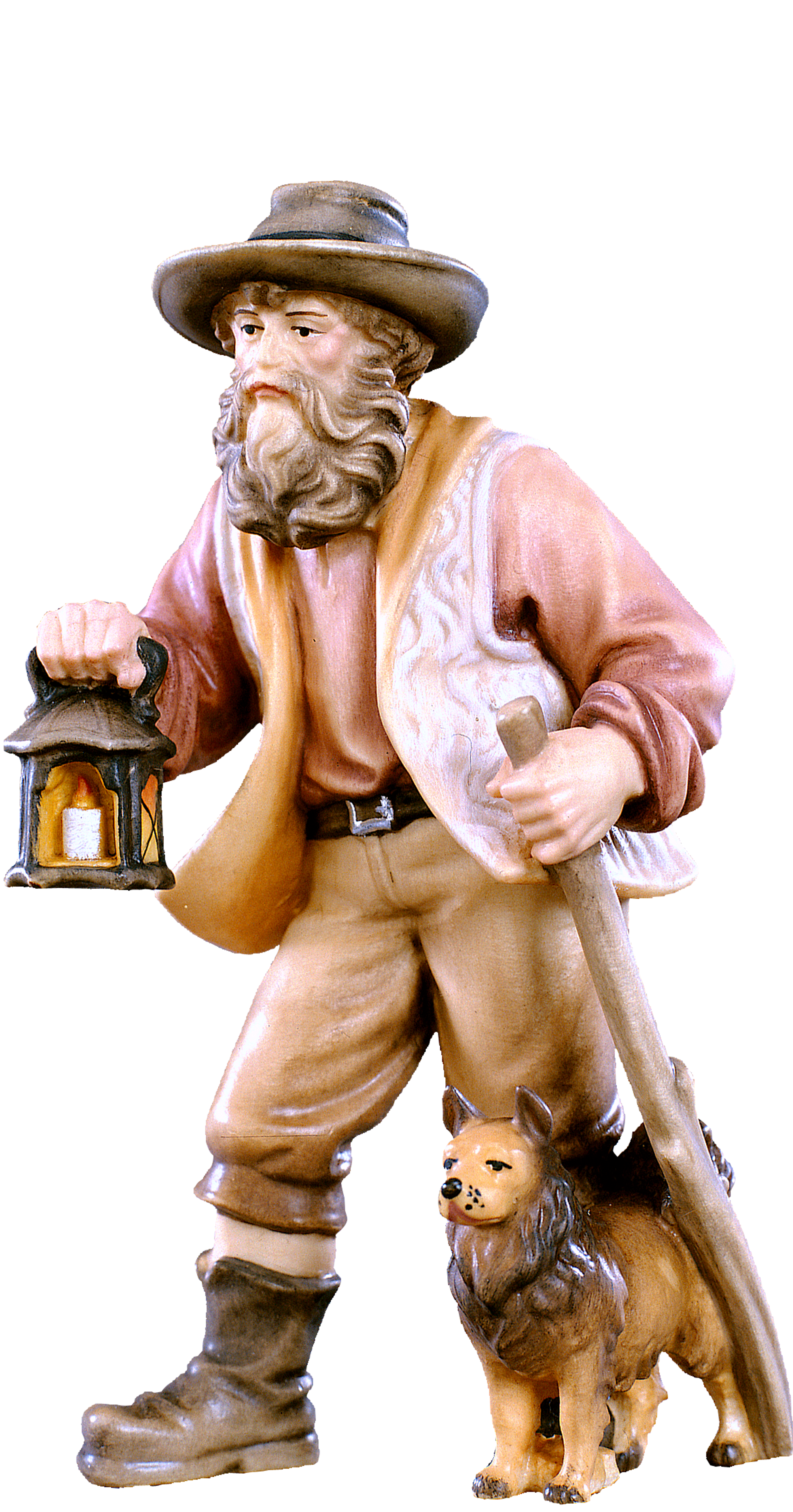 Hirt mit Laterne Heimat Krippe
