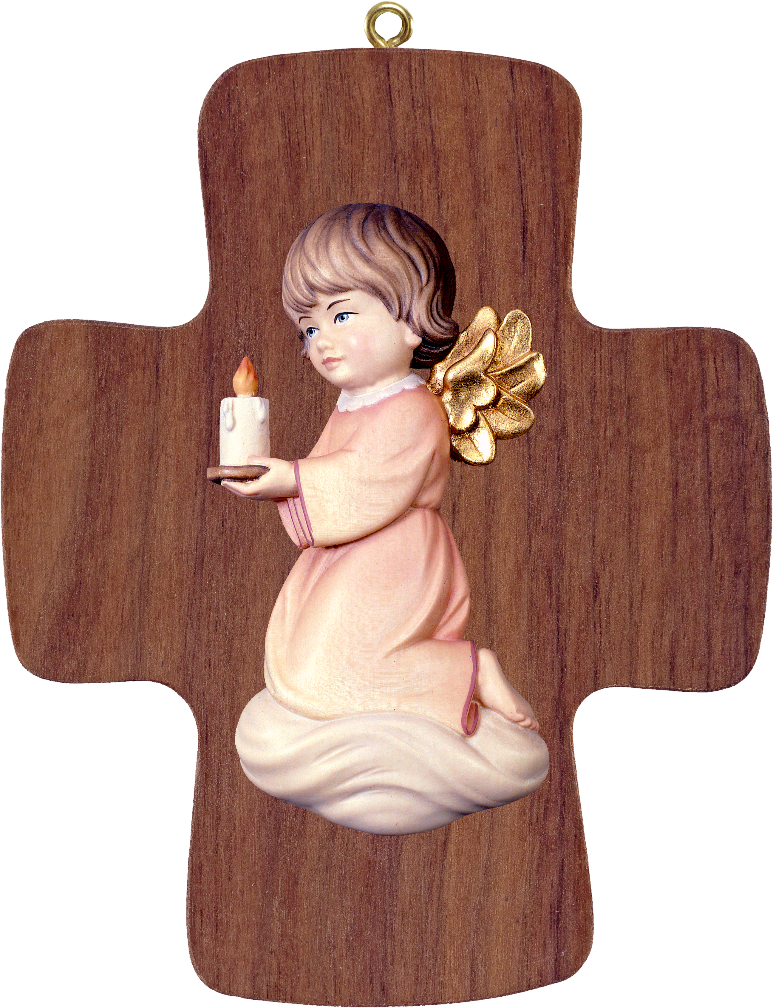 Kreuz mit Pitti - Engel mit Kerze