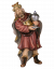 Insam E. Krippe König Balthasar mit Weihrauch 