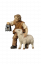 Rainell Krippe Hirtenbub Schaf und Laterne