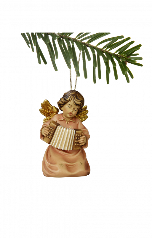 Bell angel with piano accordion