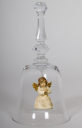 Crystal bell with Bell angel praying