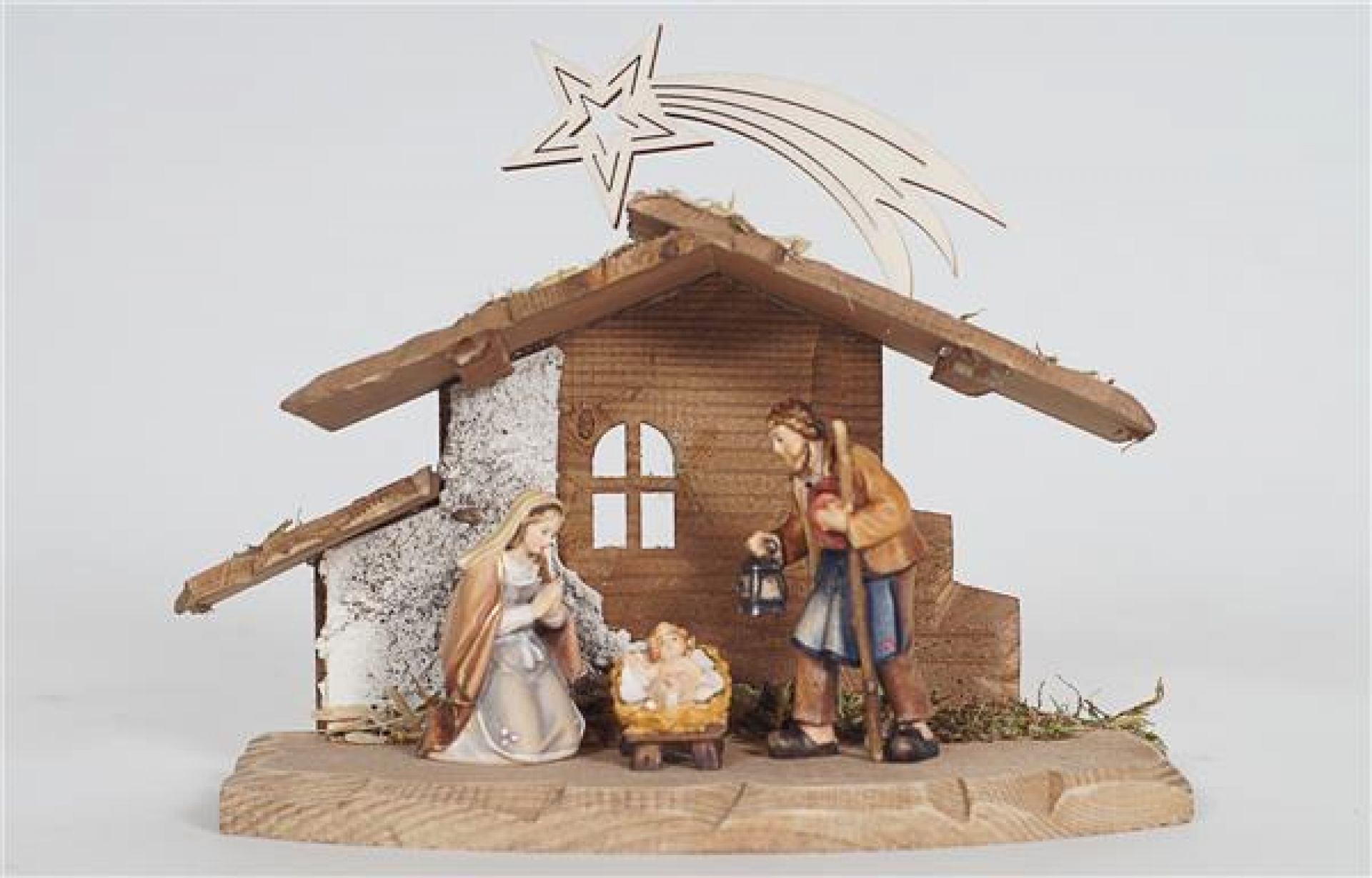 HE Nativity set 4 pcs-Stable Tyrol for H.Fam.with Comet