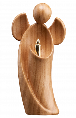 Angel Amore with candle cherrywood