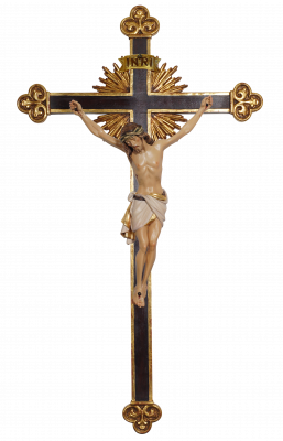 Corpus Siena-cross baroque with shine