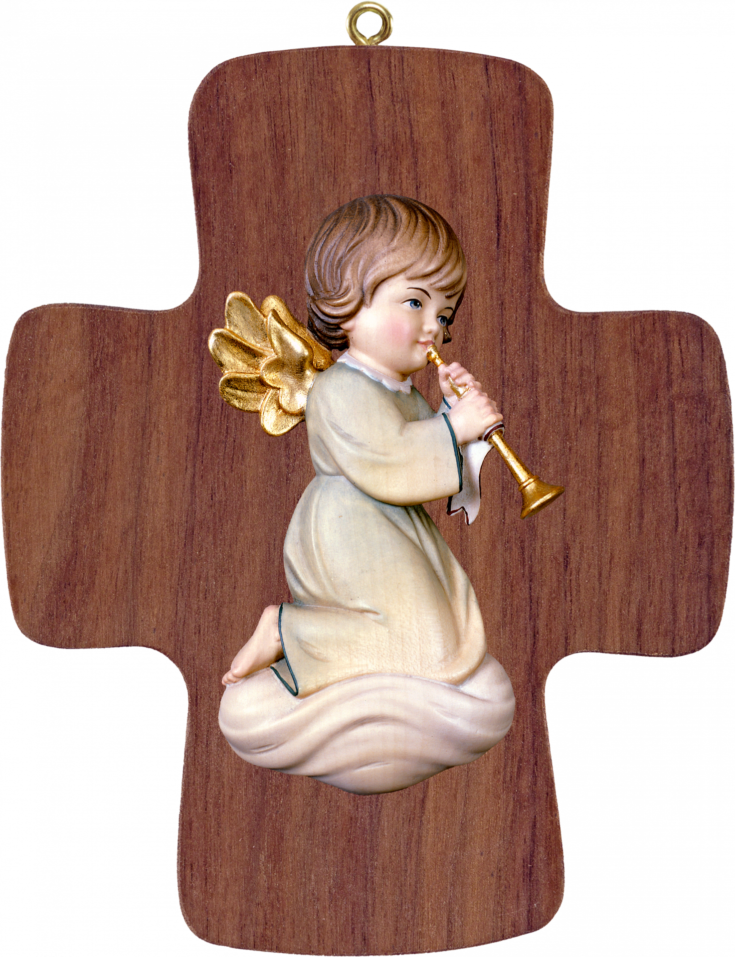 Cross with Pitti - angel with trombone