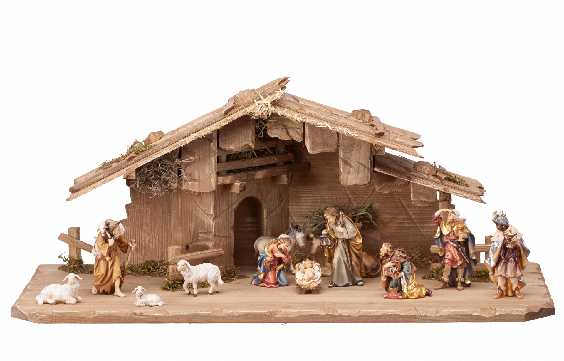 Presepe Rainell Set 14 pezzi - Capanna Notte Sacra