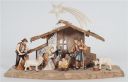 Presepe Heimatland Set 9 pezzi-Capanna Tirolo con stella cometa