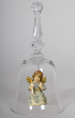 Crystal bell with Bell angel candle