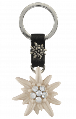 Edelweiss Schlüsselanhänger mit Swarovski