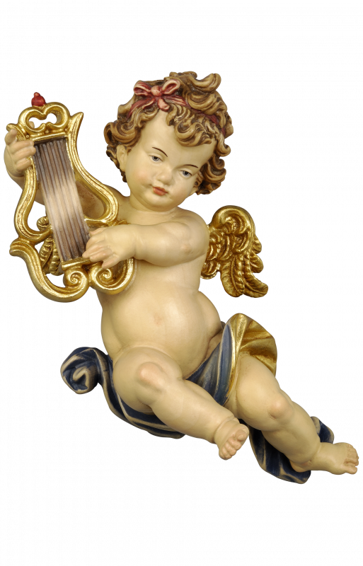 Angel Leonardo with lyre