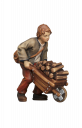 Kostner Krippe Bub mit Holzkarren