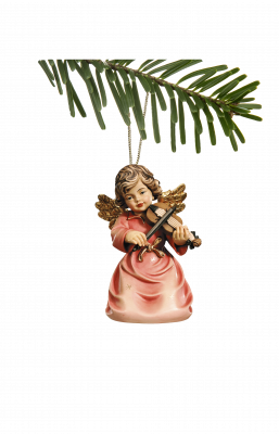 Bell angel with violin