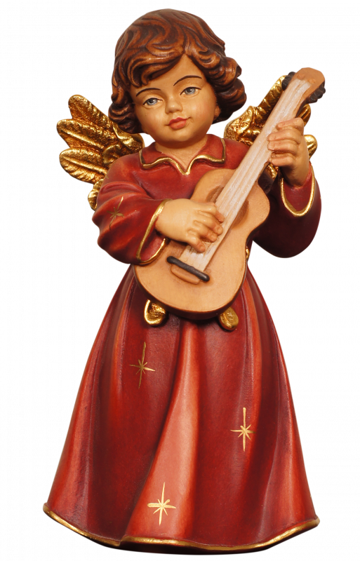 Bell angel standing with guitar