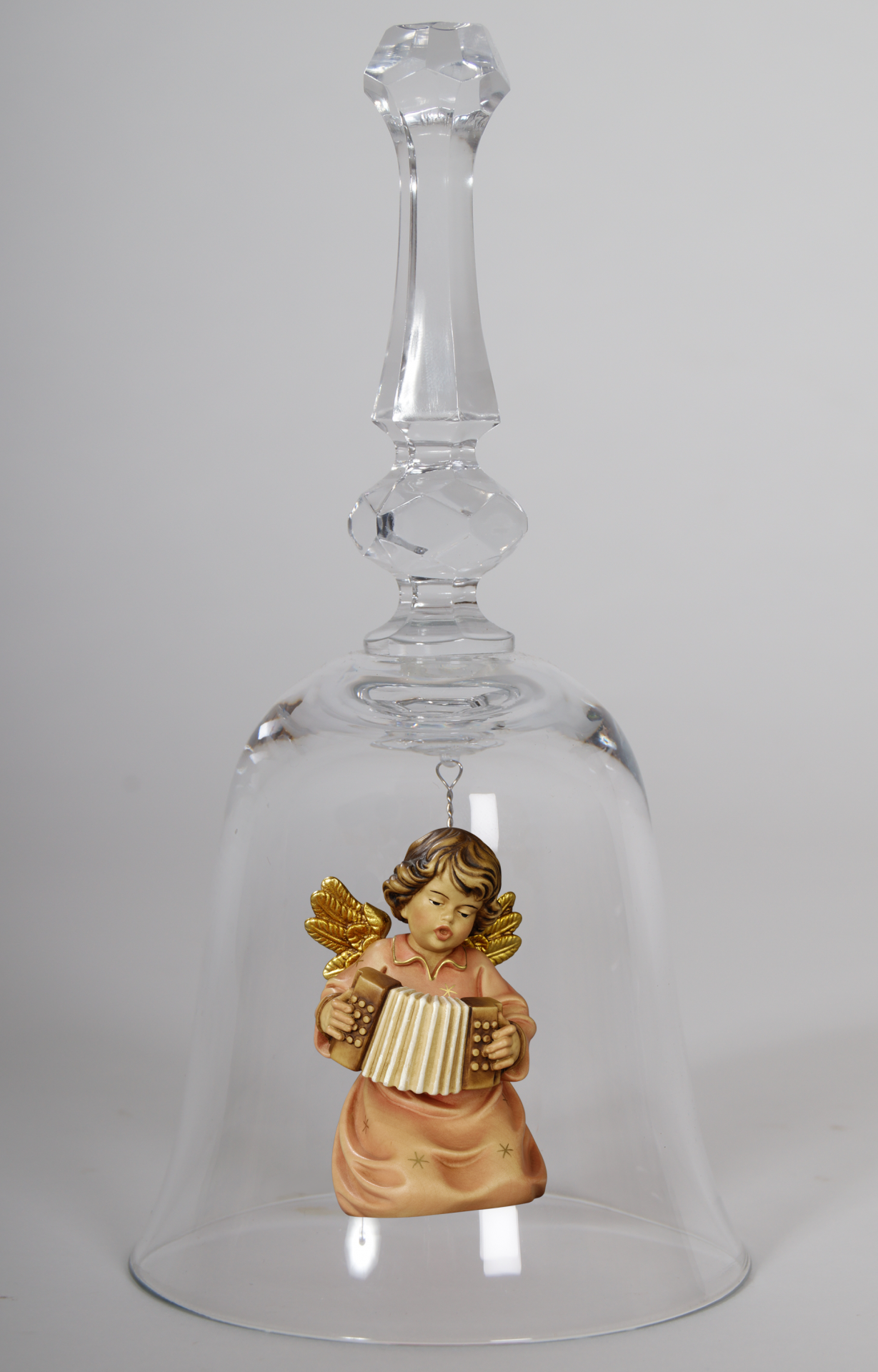 Crystal bell with Bell angel accordion