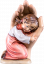 Schützende Hand stehend mit Mädchen