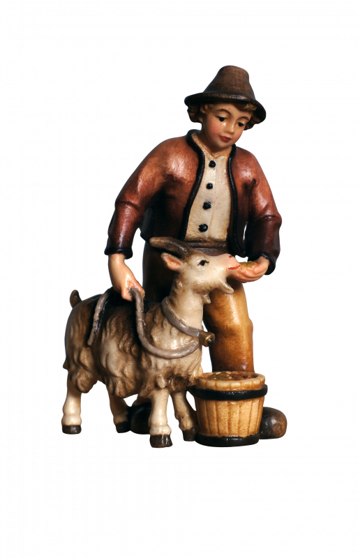 Kostner Boy with goat