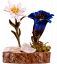Blumen auf Sockel