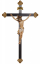 Cristo Siena con aureola -croce barocca