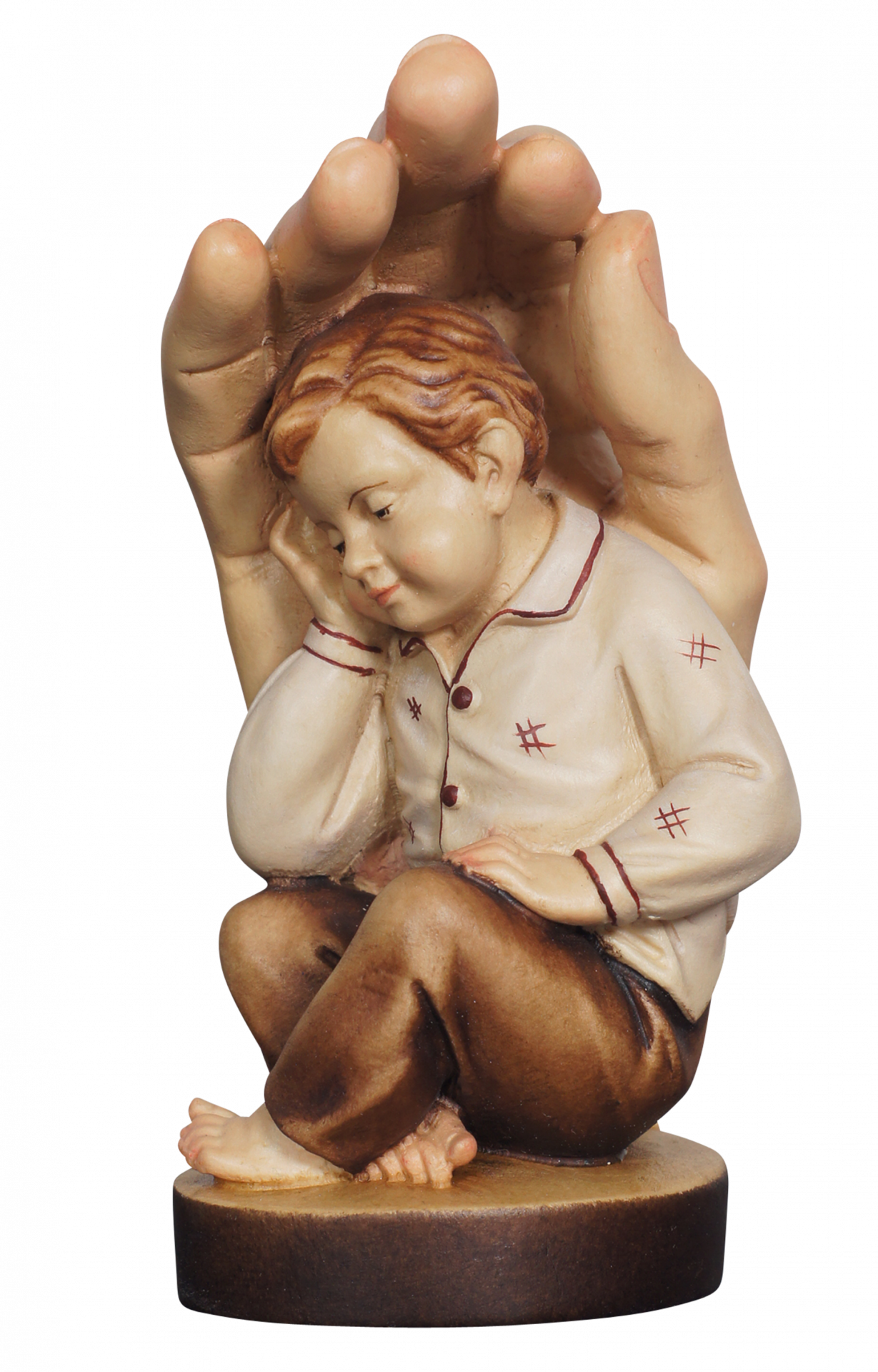 Guardian hand with boy