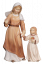Advent Krippe Hirtin mit Mädchen