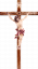 Alpenchristus rot mit geradem Kreuz
