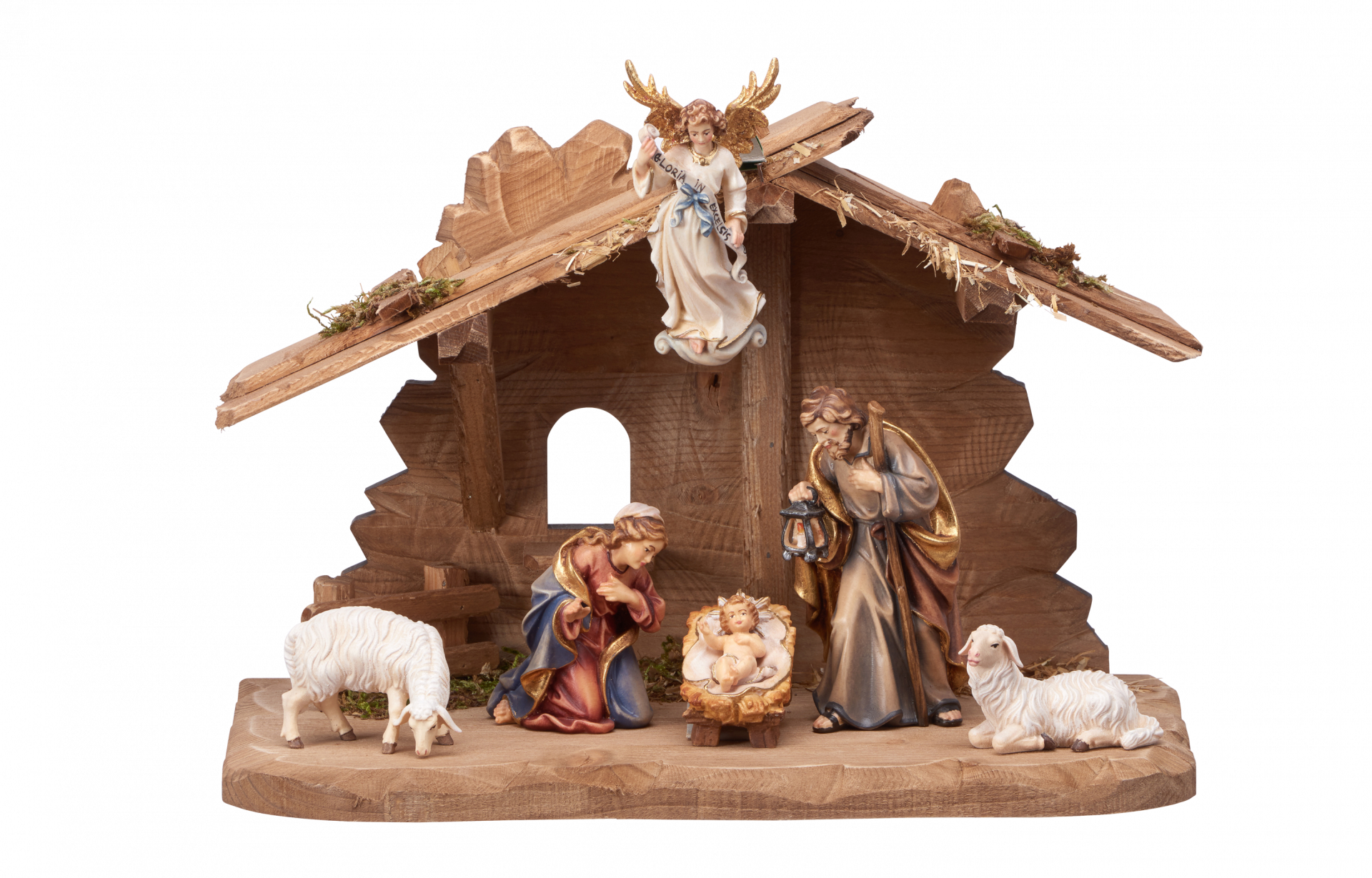 Rainell Nativity set 8 pcs-stable Tyrol for Holy Family
