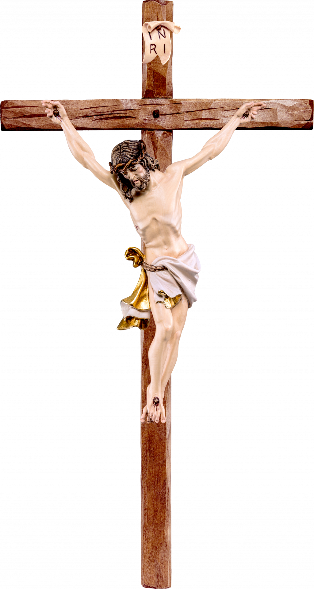 Christ of the Alps white with straight cross