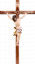 Alpenchristus weiss mit geradem Kreuz