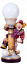 Lampenclown Krawatte mit Beleuchtung