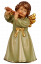 Bell angel standing with flute