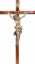 Cristo delle Alpi rovere con croce diritta