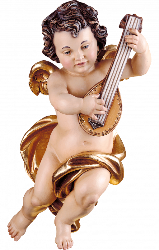 Cherub with mandolin