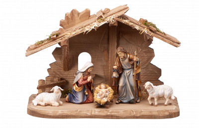 Mahlknecht Nativity set 7 pcs-stable Tyrol for Holy Family