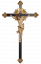 Christus Leonardo mit Gloriole auf Balken Barock mit Strahlen